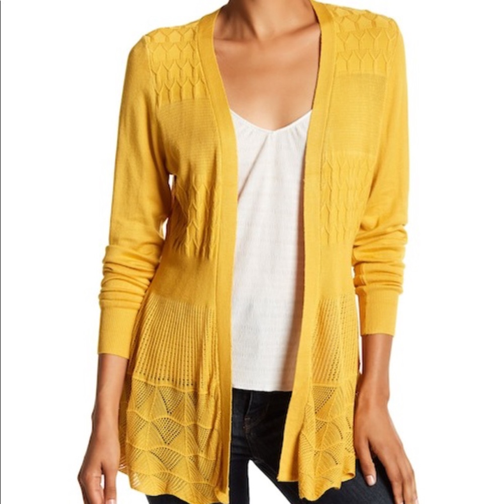 Debut Dreamers Textured Open Front Cardigan